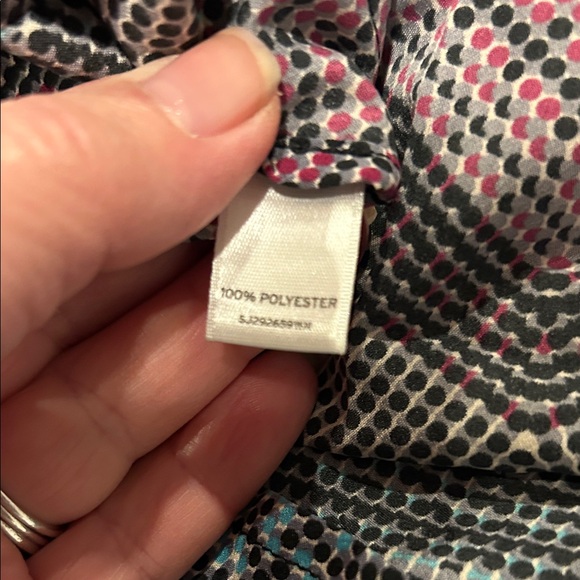 Sejour Pink and Black Chevron Blouse - Picture 5 of 5